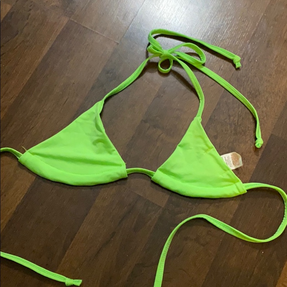 Neon Green Bikini PLT Top
